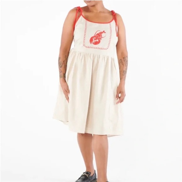 Tuesday of California Lobster Bib Dress.  NWT. - Picture 1 of 6
